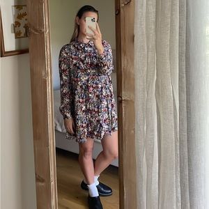 Sezane Leanne Dress Autumn Floral